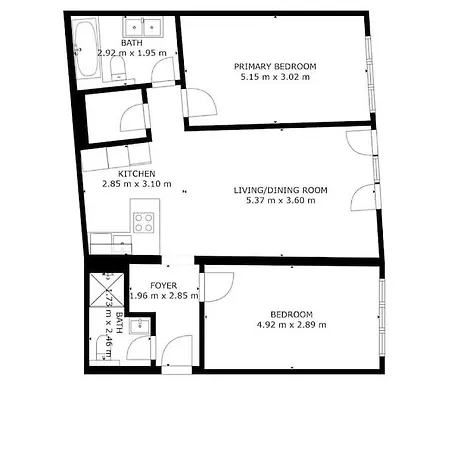 Apartment 2bedroom + 2bathroom With Garage In Lux