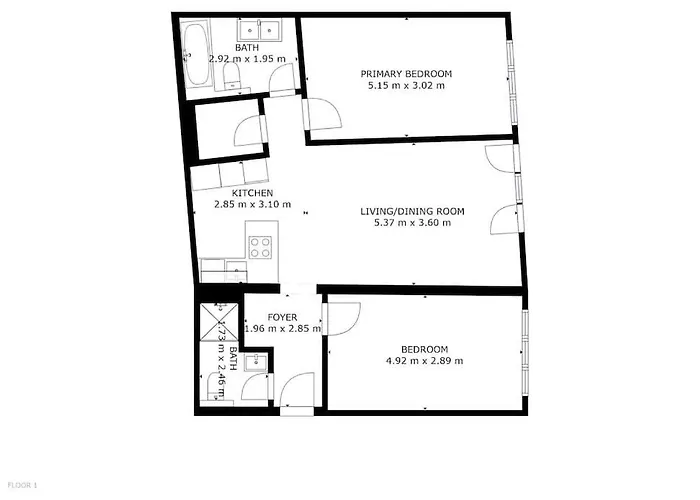 Appartement 2bedroom + 2bathroom With Garage In Lux